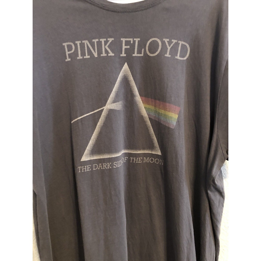 Pink Floyd Tshirt Womens XXL The Dark Side of The Moon Retro Gray Cotton Top - Picture 2 of 7